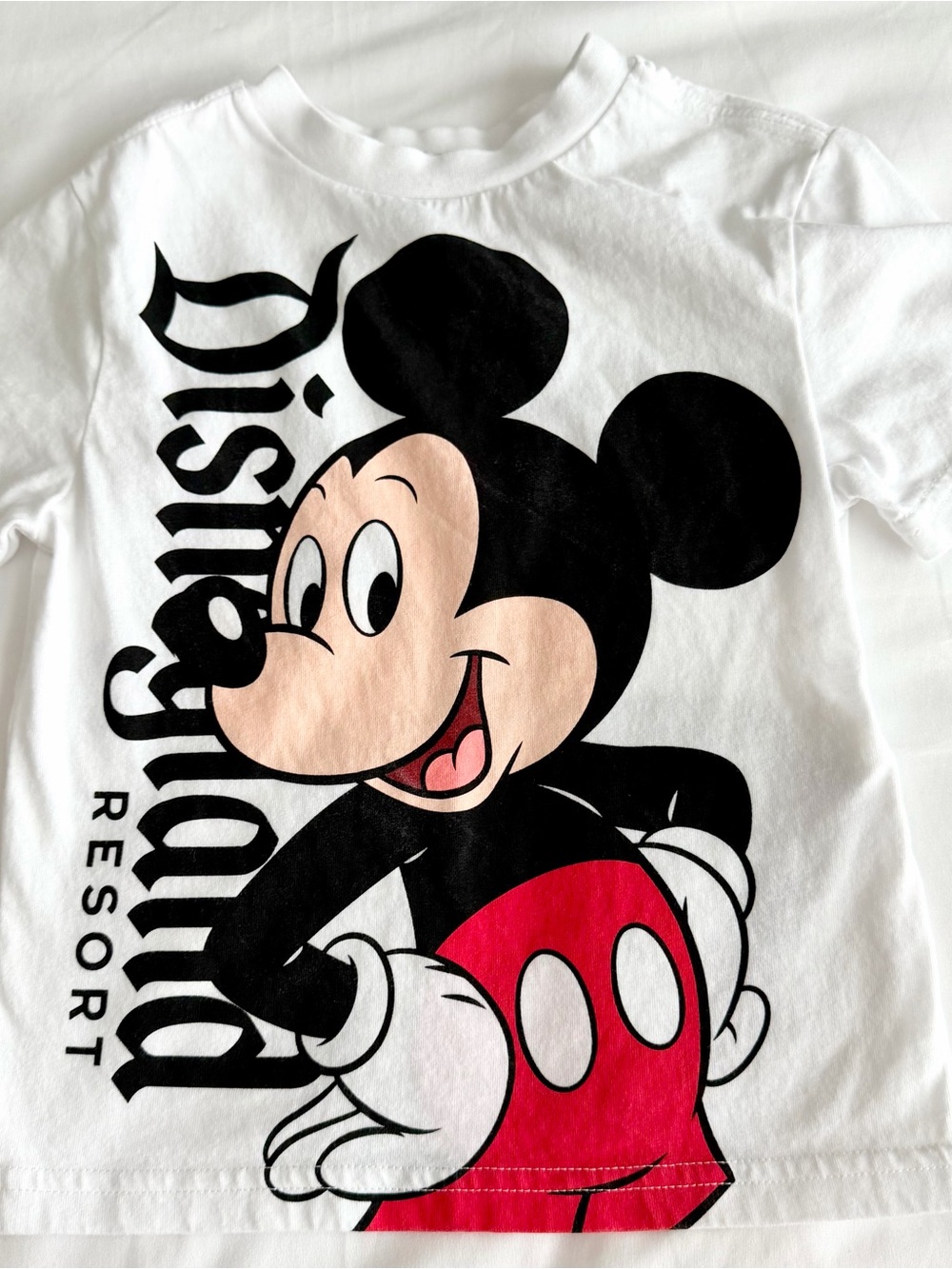 Disney Parks Disneyland MICKEY MOUSE Front & Back Graphic T-Shirt Toddler Size 3